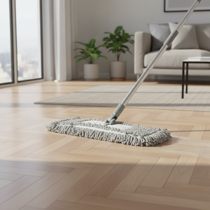 Gizmop 40 cm <b>Microfibre</b> Fabric Dust <b>Mop</b> Folding Type Self-Wringer Parquet Flooring Quick Absorption <10 Seconds 20,000+ Modern - Product Image 3