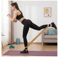 Juego de Bandas de Resistencia Elásticas de Látex con Logotipo Personalizado, Mini Bandas de Cadera para Ejercicios de Yoga, Fitness y Entrenamiento en Casa, 5 Niveles de Resistencia