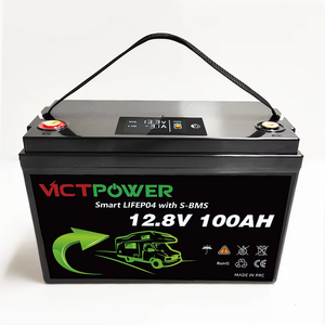 Batterie LiFePO4 VICTPOWER 1iP65 BT LCD 12,8V 200Ah 2560Wh à décharge profonde pour stockage d'énergie extérieur - Product Image 4