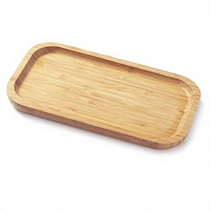 Bandeja Rectangular de Madera Personalizada, Bandeja Rústica Hecha a Mano para Servir Comida, Bebidas, Desayuno, Café y Accesorios Decorativos para el Hogar - Product Image 1