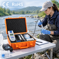 Testeur d'eau numérique portable TR 900, instrument d'analyse de l'eau professionnel avec synchronisation cloud IoT Bluetooth et étui orange