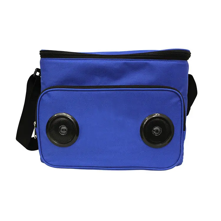 Bolsa de refrigeración con Altavoz Bluetooth, altavoz de diente azul, bolsa de Picnic aislante con inalámbrico para playa, Picnic y Camping