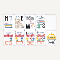 Mahj and Co New York, New York, Jeu de Mahjong américain en acrylique à 5 couches, 160 tuiles