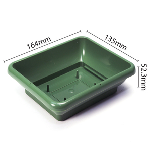 Plateau floral FT-04 pour la remise des diplômes, taille 16,4 cm (L) x 13,5 cm (P) x 5,23 cm (H), en plastique réutilisable pour l'arrangement floral, le jardinage et la pépinière - Product Image 2