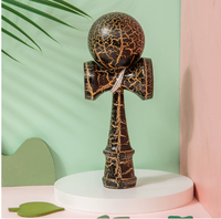 Kendama en bois bleu style Smurf, jouet de compétence vintage, pour débutants, collection nostalgique, cadeau