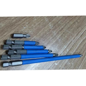 Phillips <b>Screwdriver</b> <b>Bit</b> <b>Set</b> 6Pcs 25 50 65 70 90 150mm Blue Magnetic Tip For Diy Repair - Product Image 1