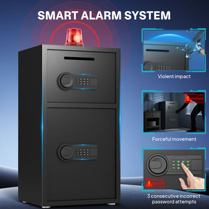 Caja Fuerte de Seguridad Contra Incendios para Uso Comercial, Caja Fuerte para el Hogar con Cerradura Digital Electrónica, Acero Laminado en Frío, para Banco, Hotel, Oficina - Product Image 3