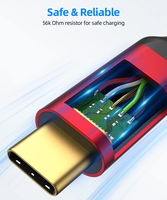 Kabel Data USB 3.2 A To USB-C M/M 3.1 Gen 2 10Gbps kustom pabrik untuk Hard Drive SSD eksternal