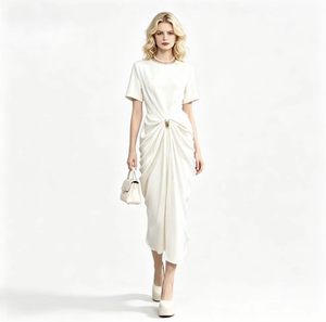sachin and babi light blue dress Ivory Chiffon Floral Split Sleeve Midi Dress main image 1
