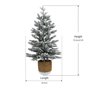 Diseño de moda Árboles de Navidad de nieve blanca artificial de Pvc realista para decoración de fiesta de Festival - Product Image 2