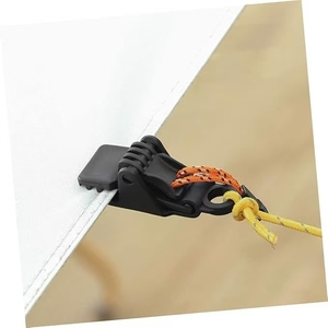 KLYNGTSK 10 Pièces Clip De Tente De Camping Réutilisable Clip De Bâche En Plastique Tarp Clips Avec 10 Crochets Clip Coupe-Vent Clip Pour Auvent De Tente, Camping En Plein Air, Randonnée