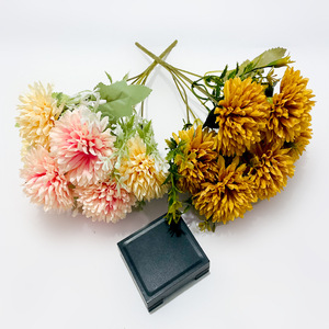Bouquet de chrysanthèmes artificiels à 6 têtes, fleurs en soie pour mariage et décoration intérieure, 30cm-100cm - Product Image 3