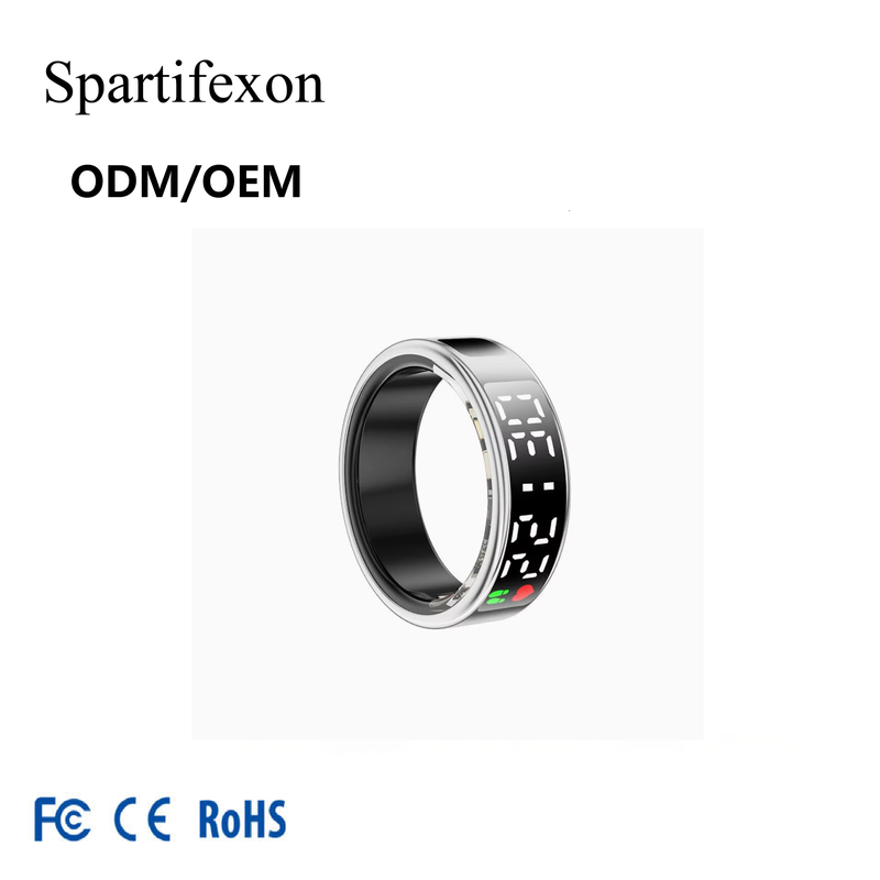 Enamel Color Smart Ring Heart Rate