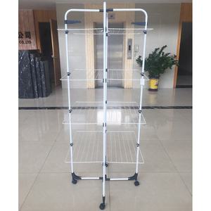 Estante de Lavandería Metálico Plegable y Ajustable de 4 Niveles y 40 Metros, para Baño y Exteriores, Secador de Ropa Vertical, Precio Bajo - Product Image 4
