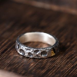 티베트 레트로 수제 옛날 동굴 디자인 낡은 스타일의 링 테일 반지 (남녀공용) - Product Image 2