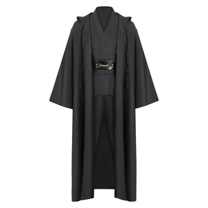 Disfraz de Cosplay de <span class=keywords><strong>Obi</strong></span> <span class=keywords><strong>Wan</strong></span> Kenobi de Primera Calidad, Túnica Jedi Marrón de <span class=keywords><strong>Star</strong></span> <span class=keywords><strong>Wars</strong></span> para Sable de Luz - Product Image 3