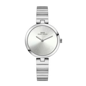 Haute qualité <span class=keywords><strong>IBSO</strong></span> 6809 montre pour femme à la mode nouveau Style rond Vintage petite montre en argent minimaliste étanche montre à Quartz - Product Image 6