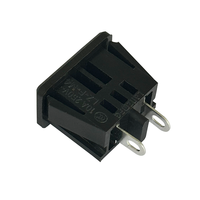 AC-Stecker LZ-F-M4A Schwarz 2pin Top-Qualität-Buchse