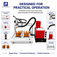 Machine de distribution automatique de colle thermofusible pneumatique pour l'étanchéité des cartons en bois, le revêtement adhésif et l'assemblage industriel