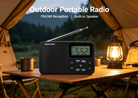 Tragbares AM/FM Digital-Taschenradio, ATS Auto-Scan & Speicherfunktion für Voreinstellte Sender, LCD-Display Wecker Schlaf-Timer