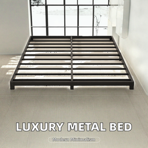 Cadre de lit en métal moderne et luxueux, minimaliste, taille standard, avec tête de lit réglable, modèle HL-XP429, fabriqué au Henan, pour chambre à coucher - Product Image 2