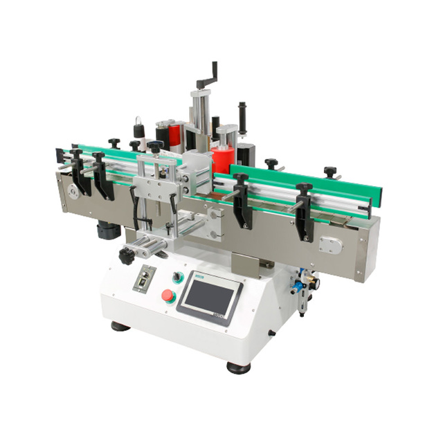 Round Bottle Labeling Machine Desktop Wine Bottle Self-adhesive Automatic Flat Labeling Machine