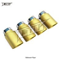 Embouts d'échappement universels en acier inoxydable OBM avec placage or pour divers modèles, embout d'échappement doré, embout de tuyau d'échappement Boska