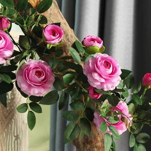 Vigne artificielle de haute qualité 1.8m fleurs suspendues de vigne rose artificielle adaptées au <span class=keywords><strong>magasin</strong></span> famille mariage jardin - Product Image 5