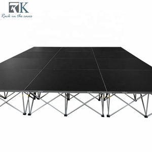 Scène portable, podium pour batterie, scène de concert 4x4 pieds, scène DJ en aluminium pour événements - Product Image 1