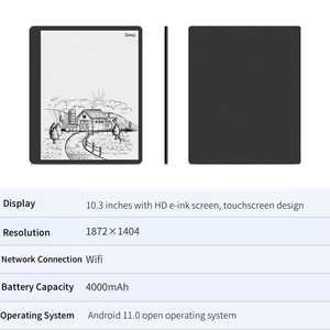 Nuovo Arrivo Lettore Ebook OLED da 10.3 Pollici con Display E Ink, Android 11, E-reader da Libro con Penna Stilo per <span class=keywords><strong>Tablet</strong></span> Carta E-ink Educativo - Product Image 3