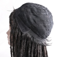 Harmony Hair – Dreadlocks synthétiques de 18 pouces pour hommes et femmes, sans dentelle, noirs, synthétiques basse température, densité 130 %, fabriqués à la machine