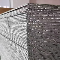 Panneau alvéolaire en aluminium de 7 mm revêtu de PVDF, haute planité, format A4, système de plafond 30-20, revêtement léger, panneau composite à âme légère