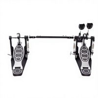 Pédale double professionnelle pour grosse caisse, idéale pour la pratique et la performance de batterie jazz – Accessoire d'instrument de percussion haut de gamme