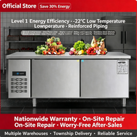 Mesa de Preparación Refrigerada de 3 Puertas con 16 Bandejas, Enfriamiento por Ventilador, Acero Inoxidable 304 para Cocina Comercial de Restaurante