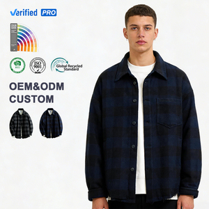 Fabricant de chemises d'hiver matelassées en flanelle à carreaux pour hommes sur mesure - Product Image 1