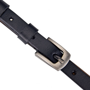 Riñonera de piel de vaca para mujer al por mayor con hebilla de latón macizo, cadena de cintura de longitud personalizada, accesorios de moda - Product Image 2