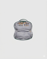 Großhandel Benutzerdefiniertes Logo Waldgrüne PU-Leder Tasche mit Krokodilhautmuster, Breiter Reißverschluss, Weichem Griff und Faltbarem Design