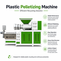Équipement de granulation de mousse EPS pour le recyclage des déchets EPS, granulateur à vis simple haute efficacité