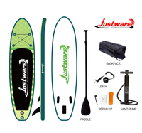 ISUP gonflable SUP gonflable 300X75X10 cm pagaie en aluminium Stand up Paddle Board Surfboard Aqua Set Pump Set