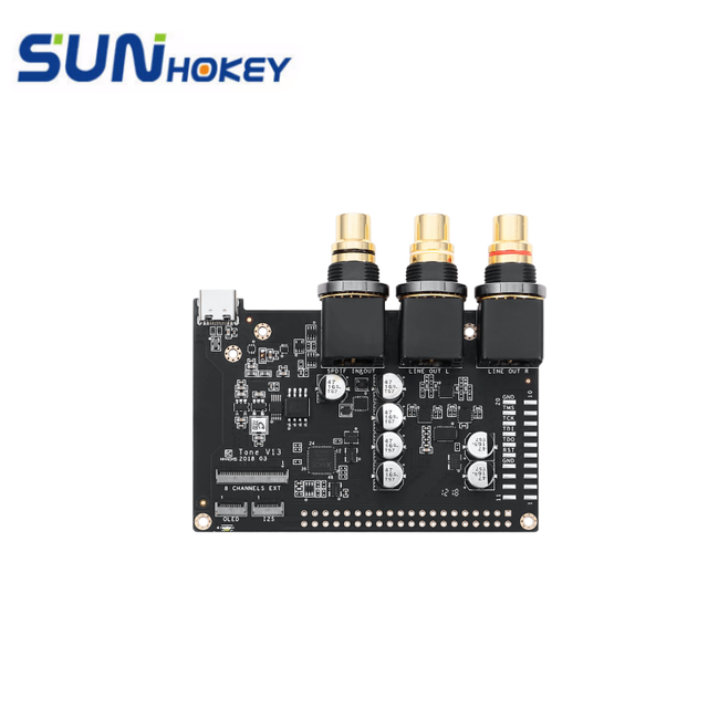 ES9038Q2M XMOS XU208 USB DAC External Sound Card S PDIF Input Khadas Tone Board Hi Res Audio With Case