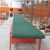 Ligne de production de convoyeurs à bande en PVC légers CST, semi-automatique, vitesse réglable (1-60 m/min), contrôlée par PLC pour l'électronique