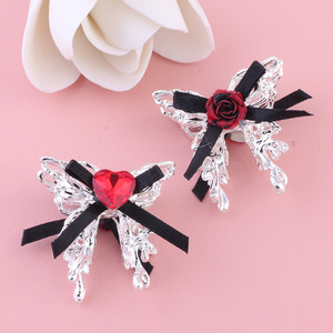 2025 nouveauté haute qualité 3D papillon pendentif paillettes strass bricolage téléphone portable porte-clés collier métal alliage perles - Product Image 2