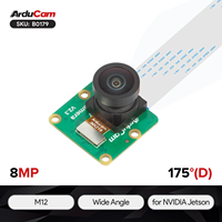 Caméra grand angle Arducam Imx219 8MP pour Nvidia Jetson Agx/orin Nano/nx, objectif 175, imagerie haute résolution, champ de vision plus large