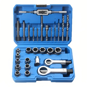 29 cái tác động Nut/Bolt loại bỏ khoan Bit <span class=keywords><strong>Kit</strong></span> Bolt extractor công cụ thiết lập cho bị hư hỏng gỉ vít bu lông đai ốc phụ kiện - Product Image 6