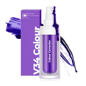 V34 Tooth Stain Remoção Roxo Cor Corrigindo Creme Dental Dentes Whitening Booster