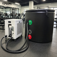 Refroidisseur numérique haute productivité R410A pour bain de glace avec moteur de compresseur, chauffage et stérilisateur à ozone intégré