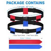 Accessoires pour sports de plein air Triple menace Quick-down Pop Printing Logo Ceinture personnalisée Drapeau de football Drapeau de la ceinture de football