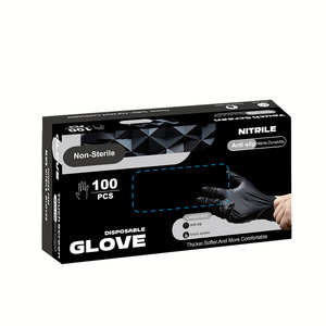 Gants en <span class=keywords><strong>nitrile</strong></span> jetables, antistatiques, sans poudre, sans latex, personnalisables - Product Image 4