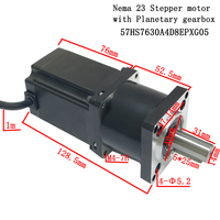 Kit de moteur pas à pas Nema23 à couple élevé 1.8Nm avec vitesse de réducteur de boîte de vitesses série XG05 pour Machine CNC