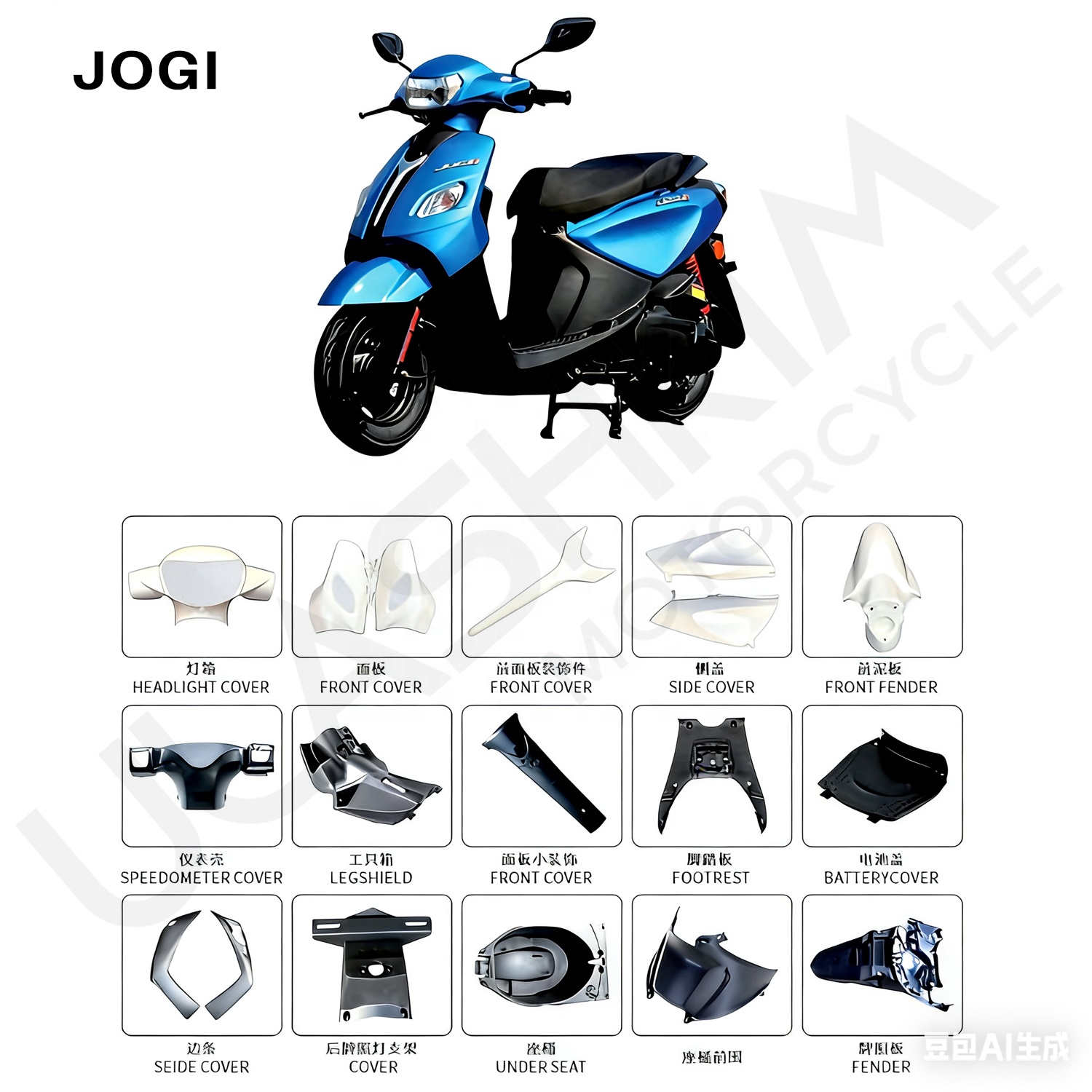 Scooter Motorcycle Parts for Yamaha JOG100 JOGI JOGII 5EM JOGII